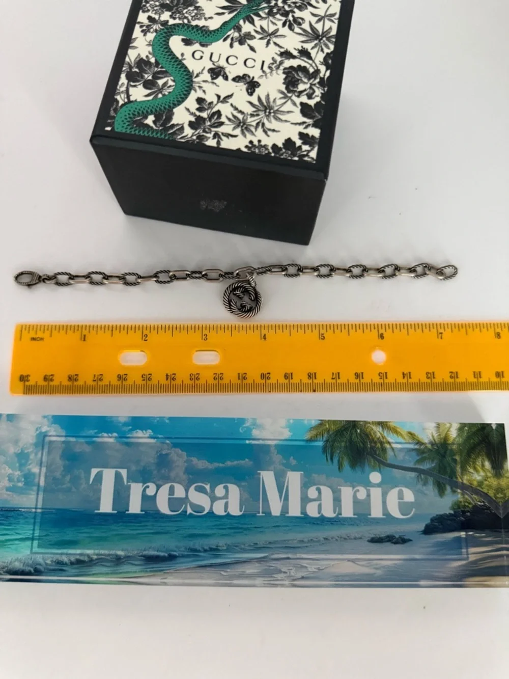 Gucci Twisted Rope Interlocking G Silver Bracelet - Picture 4 of 5